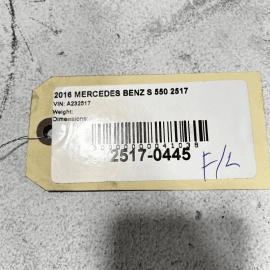 2014-17 MERCEDES S550 W222 FRONT DRIVER SIDE ABS WHEEL SPEED SENSOR BRACKET OEM