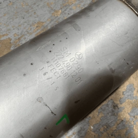 2014-2017 MERCEDES S550 W222 REAR LEFT DRIVER SIDE EXHAUST MUFFLER W/ PIPE OEM