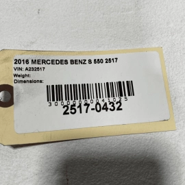 2015-2016 MERCEDES S550 Front Passenger Outer Cowl Extension Partition Panel OEM 2015-2016 MERCEDES S550 Front Passenger Outer Cowl Extension Partition Panel OEM