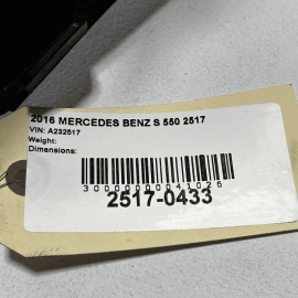 2015-2016 MERCEDES S550 Front Driver Outer Cowl Extension Partition Panel OEM 2015-2016 MERCEDES S550 Front Driver Outer Cowl Extension Partition Panel OEM
