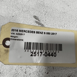 2014-2017 MERCEDES S550 W222 LEFT DRIVER SIDE FRONT BUMPER GRILLE & MOLDING OEM