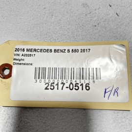2015-2017 Mercedes W222 S550 RWD Front Passenger Side Fender Apron Bracket OEM