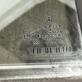 2007-2013 MERCEDES S550 W221 REAR RIGHT SIDE DOOR QUARTER GLASS WINDOW OEM
