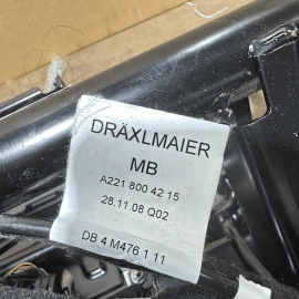 Mercedes W221 S550 2007-2013 Front Driver Lower Seat Frame & Bladder Bolster OEM Mercedes W221 S550 2007-2013 Front Driver Lower Seat Frame & Bladder Bolster OEM
