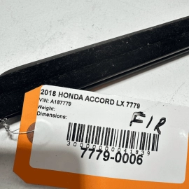 HONDA ACCORD 18-21 FRONT PASSENGER DOOR WINDOW INNER BELT WEATHERSTRIP SEAL OEM