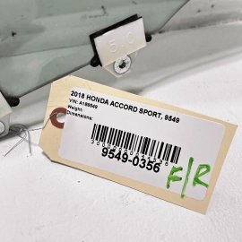 2018-2020 HONDA ACCORD FRONT RIGHT PASSENGER SIDE DOOR WINDOW GLASS OEM