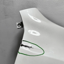 DEFECT! 17-20 ACURA MDX FRONT RIGHT PASSENGER SIDE FENDER PANEL NH603P WHITE OEM