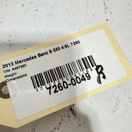 2011-2013 Mercedes Benz S550 Park Assist Parktronic Sensor Module Control OEM