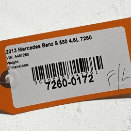 MERCEDES W221 S550 2007-2013 FRONT DRIVER SIDE DOOR UPPER WEATHERSTRIP SEAL OEM