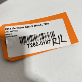 Mercedes S550 2008-13 Rear Left Driver Side Door Shell Applique Molding Trim OEM