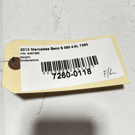 MERCEDES W221 S550 2007-2013 FRONT LEFT DRIVER SIDE DOOR WINDOW BELT MOLDING OEM