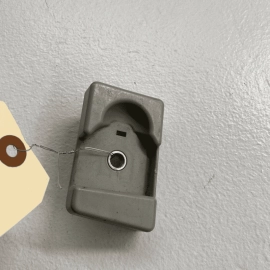 2007-12 Mercedes X164 GL450 Rear Left Trunk Tie Down Hook Bracket Trim Gray