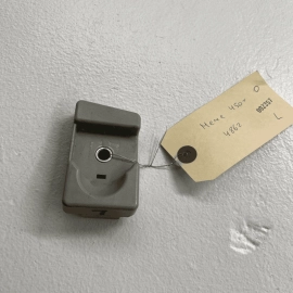 2007-12 Mercedes X164 GL450 Rear Left Trunk Tie Down Hook Bracket Trim Gray