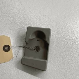 2007-12 Mercedes X164 GL450 Rear Left Trunk Tie Down Hook Bracket Trim Gray