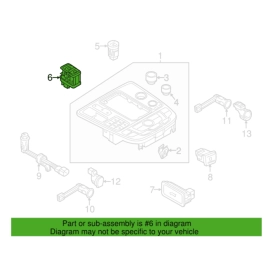 Emergency Parking Brake Control Switch Assembly Audi A6 2012-2018 OEM