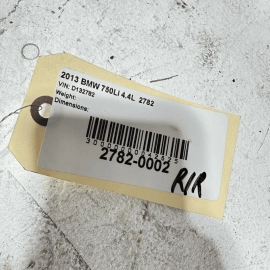 2009-15 BMW 750 Li REAR RIGHT PASSENGER SIDE DOOR WINDOW REGULATOR W/ MOTOR OEM