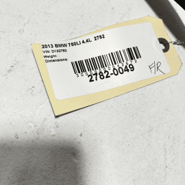 BMW 750LI 09-15 F01 F02 FRONT PASSENGER SIDE DOOR UPPER WEATHERSTRIP SEAL OEM