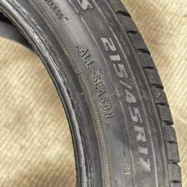 USED Douglas Performance 215/45R17 87V Tire  M+S  6/32