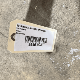 2018-2022 HONDA ACCORD FWD REAR SUBFRAME SUB FRAME CROSSMEMBER OEM