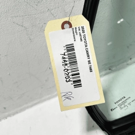 2018 - 2024 Toyota Camry Rear Right Passenger Side Quarter Window Glass OEM