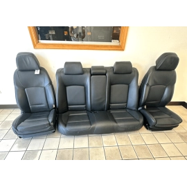2013 BMW 750LI COMPLETE SEAT LEATHER SET BLACK OEM