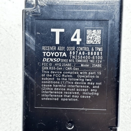 18-24 Toyota Camry Key Less Keyless Entry Receiver Door Control Module TMPS OEM