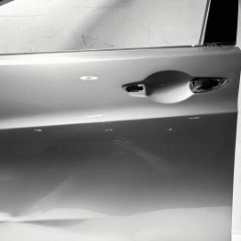DEFECT! 2015-2020 ACURA TLX FRONT LEFT DRIVER DOOR SHELL LUNAR SILVER NH830M OEM