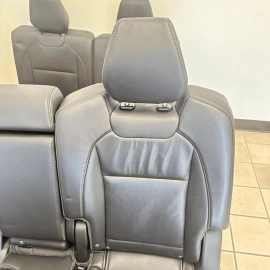 2017 ACURA MDX Black Power Buckets 2nd 3nd Row Backseats Seat Leather Set OEM