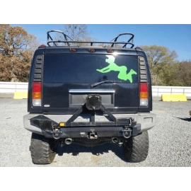 2003-2009 HUMMER H2 REAR RIGHT DRIVER SIDE SEAT TRACK HINGE COVER TRIM OEM