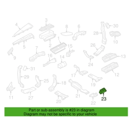 Front Centre Console A/C Air Outlet, Vent Trim Panel Cover Audi A6 2012-201