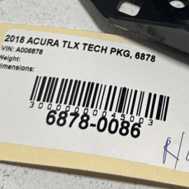 ACURA TLX 2015-2020 FRONT OR REAR LEFT DRIVER SIDE DOOR INTERIOR HANDLE OEM 1PCS