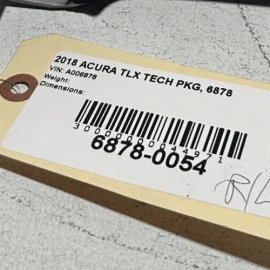 ACURA TLX 2018-2020 REAR DRIVER SIDE DOOR EXTERIOR HANDLE KEYLESS OEM = NH830M =