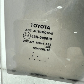 2018-19-20-2024 TOYOTA CAMRY LE DOOR WINDOW GLASS REAR RIGHT PASSENGER SIDE OEM