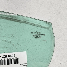 TOYOTA CAMRY 2018 - 2021 REAR PASSENGER SIDE QUARTER WINDOW GLASS OEM