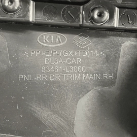 21-23 KIA K5 Rear Right Passenger Side Door Trim Panel & Panel Assembly Doo