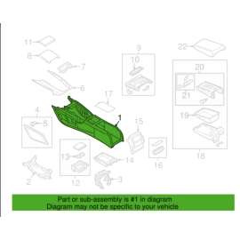 Centre Console Base Frame Body Panel Trim Cover Audi A6 2012-2018 OEM
