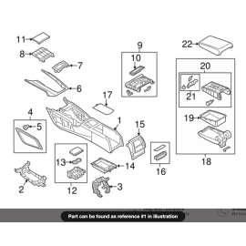 Centre Console Base Frame Body Panel Trim Cover Audi A6 2012-2018 OEM