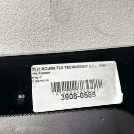 ACURA TLX 2021-2023 REAR WINDSHIELD BACK WINDOW GLASS OEM