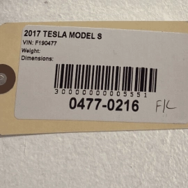 TESLA MODEL S 2012 - 2020 FRONT LEFT DRIVER SIDE MIDDLE A PILLAR TRIM COVER