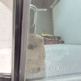 MERCEDES W221 S550 2007-2013 REAR LEFT DRIVER SIDE DOOR QUARTER WINDOW GLASS OEM