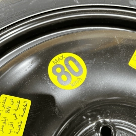 AUDI A8 L EMERGENCY SPARE TIRE WHEEL CONTINENTAL 145 80 R19 OEM 2011 - 2018