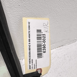 2007-2013 MERCEDES S550 W221 REAR PASSENGER SIDE DOOR QUARTER WINDOW GLASS OEM