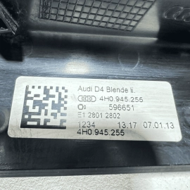 Rear Left Side Taillight Lamp Lower Trim Cover Audi A8 2011-2014 OEM