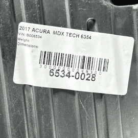 2017-2019 ACURA MDX REAR TRUNK CARGO RUBBER FLOOR MAT TRAY LINER OEM