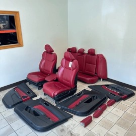 ACURA TLX A-SPEC SEAT & DOOR TRIMS FULL SET MADDER RED LEATHER OEM 2018-2020