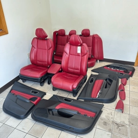 ACURA TLX A-SPEC SEAT & DOOR TRIMS FULL SET MADDER RED LEATHER OEM 2018-2020