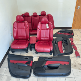 ACURA TLX A-SPEC SEAT & DOOR TRIMS FULL SET MADDER RED LEATHER OEM 2018-2020