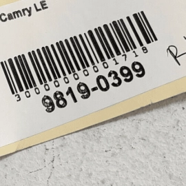 TOYOTA CAMRY 2018 - 2021 REAR LEFT/RIGHT SIDE EXTERIOR DOOR HANDLE COVER CA