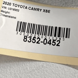 TOYOTA CAMRY XSE 2020 - 2023 TELEMATICS TRANSCEIVER COMPUTER CONTROL MODULE
