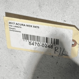 ACURA MDX 2017-2020 AWD REAR LEFT DRIVER SIDE SPINDLE KNUCKLE HUB OEM
